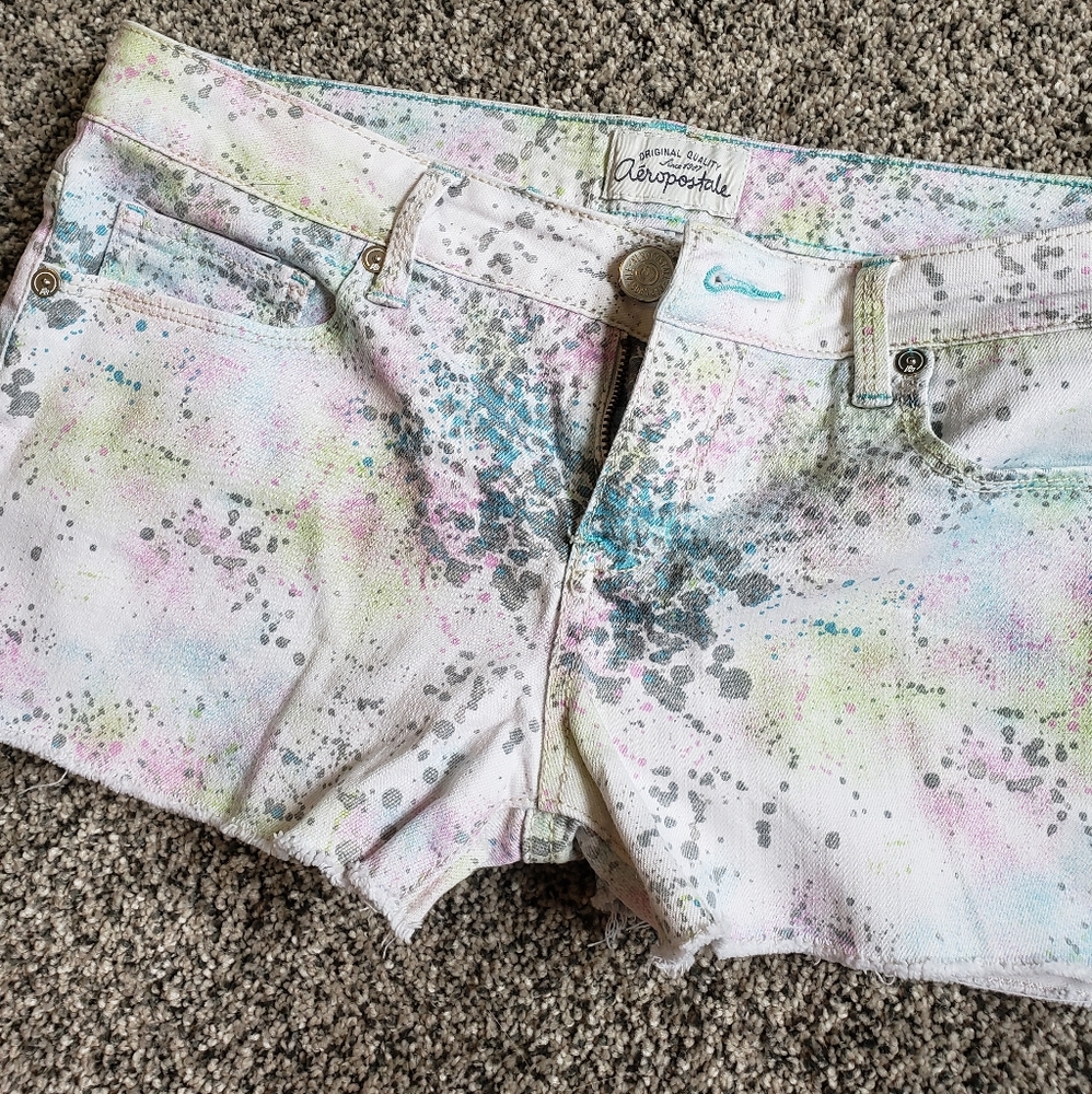 Pastel Splatter Shorts